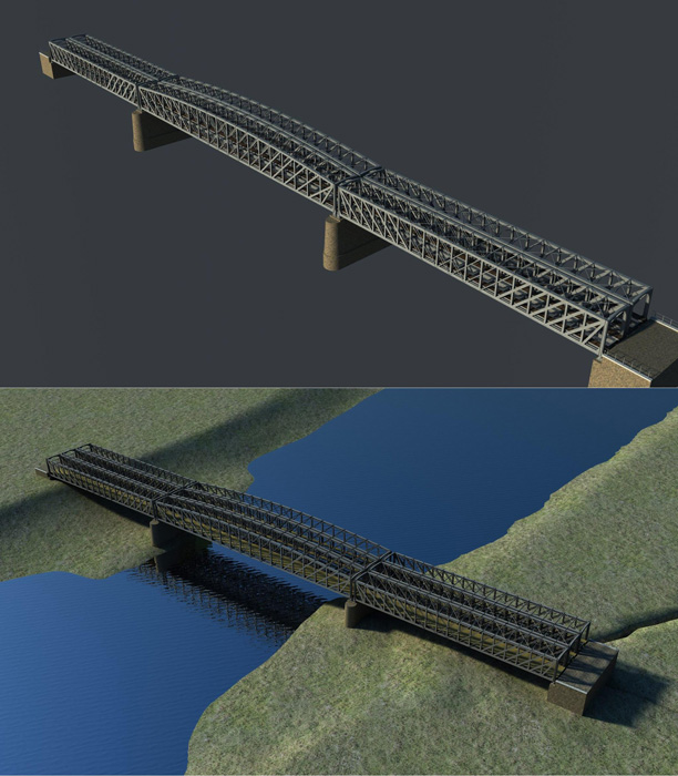 Porównanie obecnego mostu i koncepcji akcji "Uratujmy Most w Przemyślu"